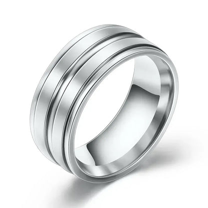 Men’s 2 Tone Titanium Ring