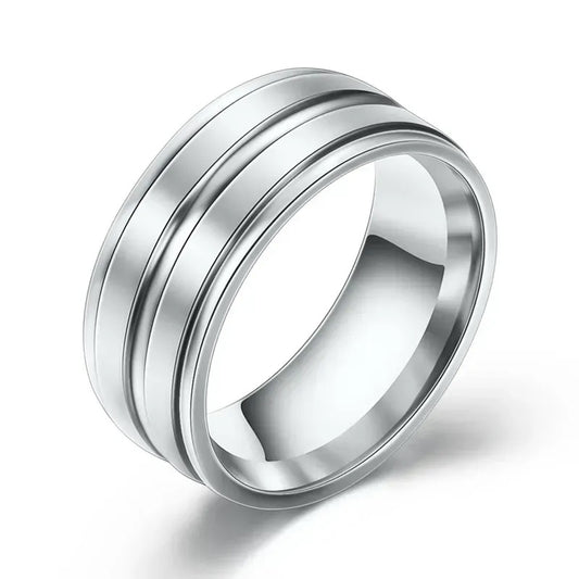 Men’s 2 Tone Titanium Ring