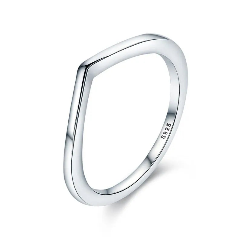 Woman's Silver Wishbone Ring